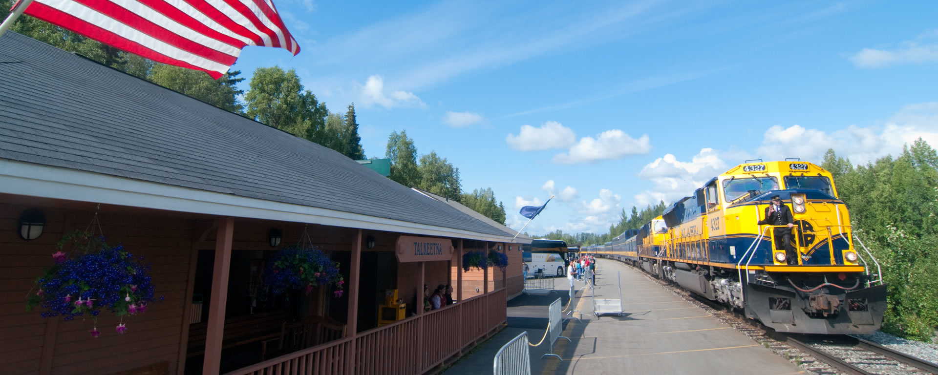 Talkeetna landscape on the Denali Star route