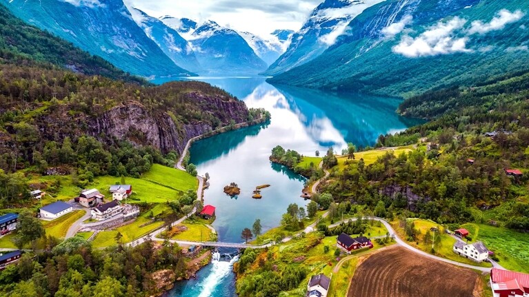 Scandinavian landscape from Eurail's official Nordic collection