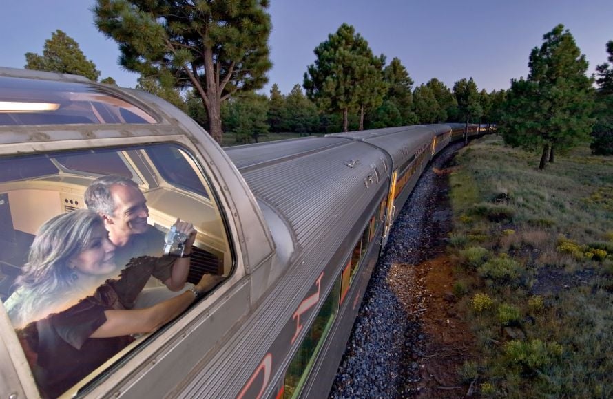 Observation dome carriage used for a scenic rail journey