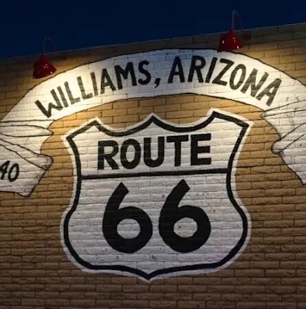 Historic Williams Arizona departure point for Grand Canyon Railway