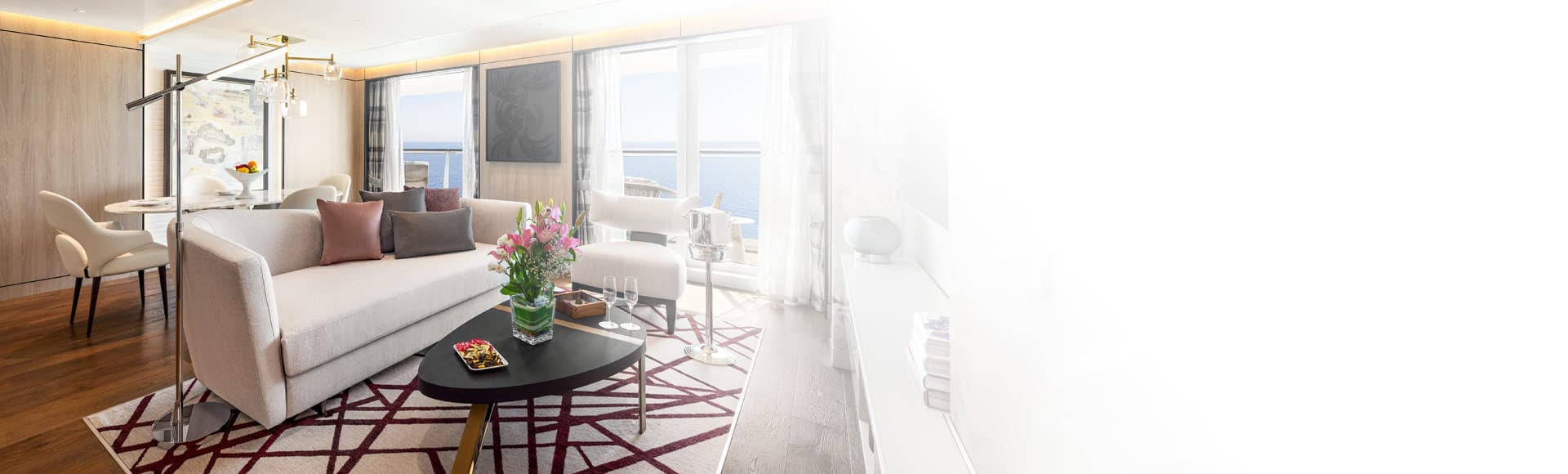 Elegant residential-style Oceania Cruises interior