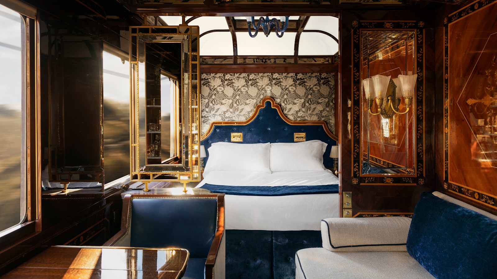 Grand Suite aboard a classic European luxury sleeper train