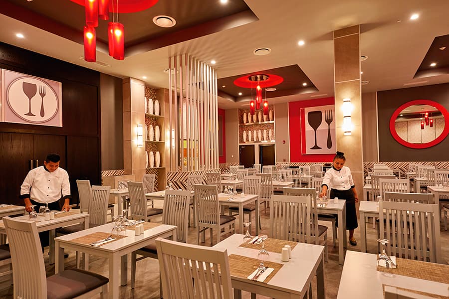 Official RIU Palace restaurant with buffet and themed dining