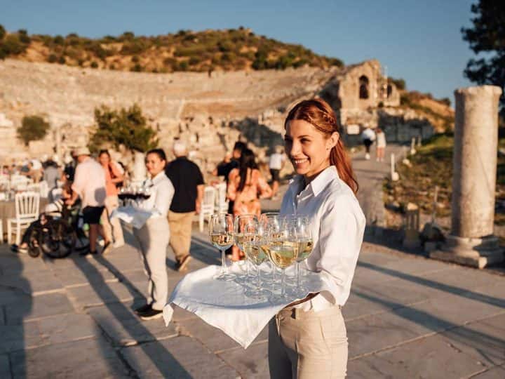 Cruise guests enjoying an exclusive hosted shore experience