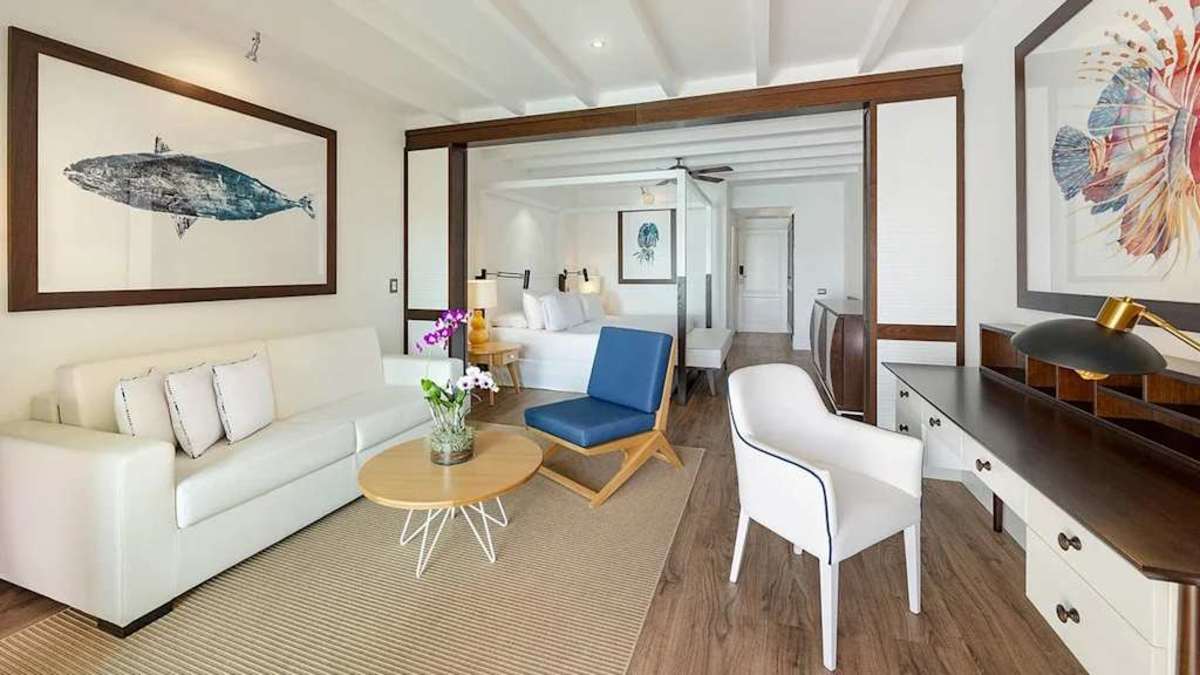Official WestJet Vacations hotel imagery: Ocean View, Oceanfront & Swim-Up Rooms