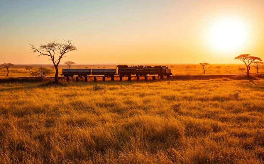 Adventure travelers exploring a dramatic international landscape